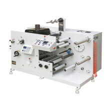 RTRY-320 1 color adhesive label flexo graphic printing machine with hot stamping slitting unit cold stamping